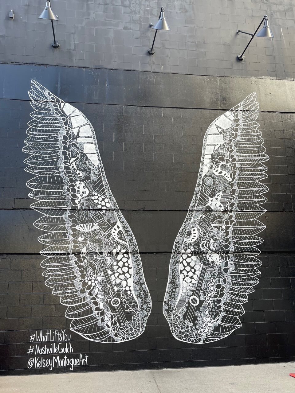 What Lifts You Wings Mural in Nashville, TN