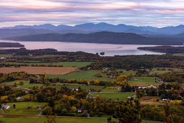 arial view of Vermont